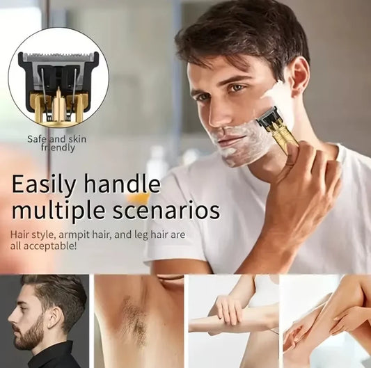 Professional Beard Trimmer Hair Clippers Men Cordless Rechargeable Professional Grooming Set
